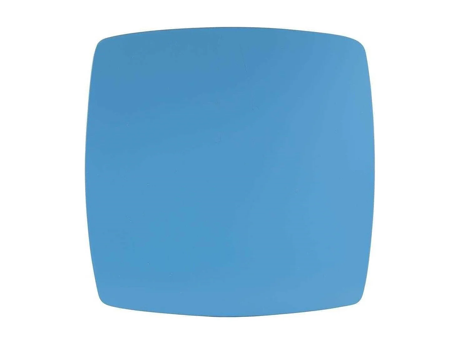 Set Tisch und 2 Hocker aus weißem/blauen Holz 96x48x42 h cm
