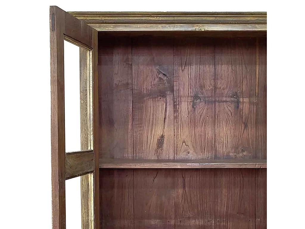 Vitrina de madera artesanal 100-110x40-45x170-180h cm