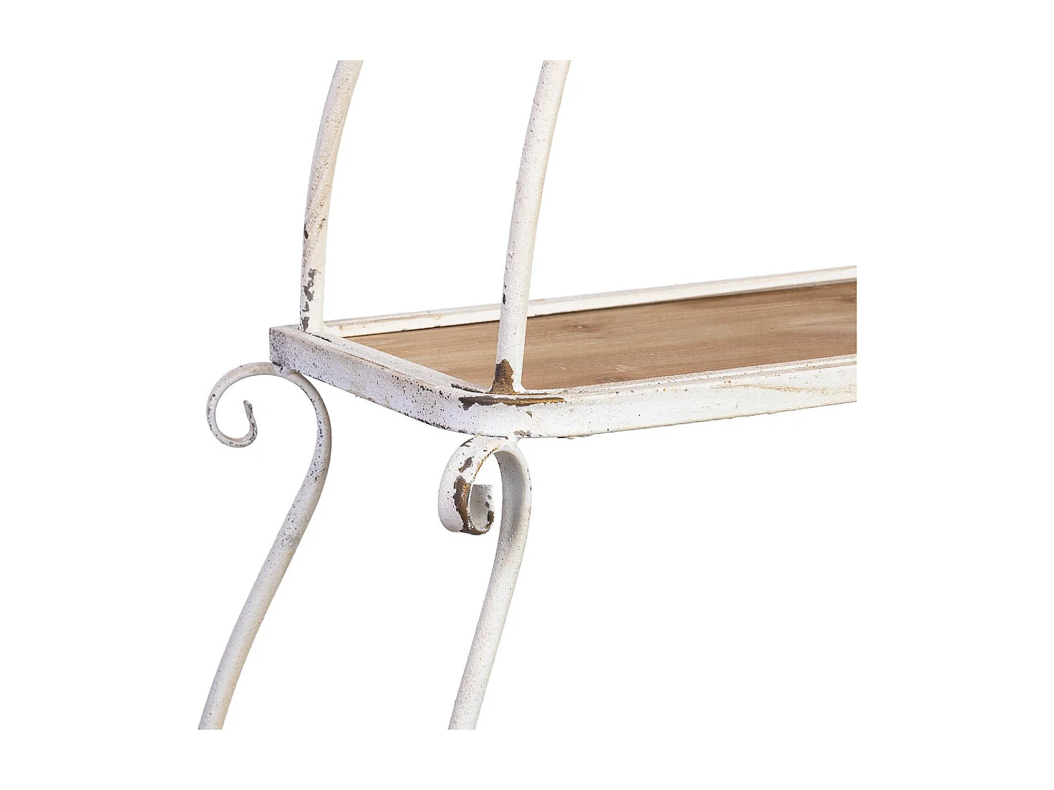 Regalsatz mit 4 Böden aus Holz und Metall, braun, 80,5x35,5x173 cm