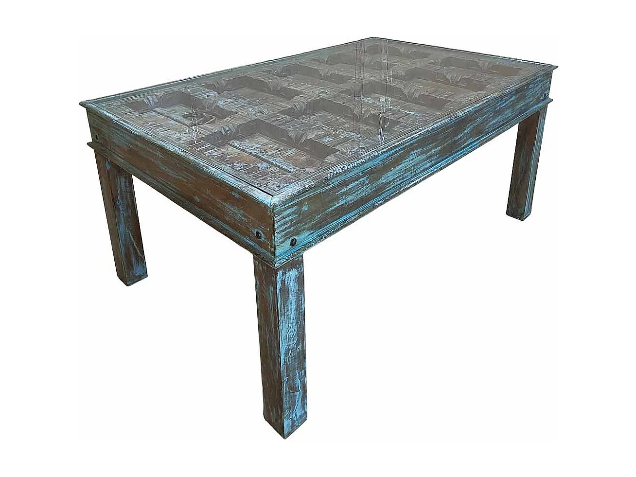 Table en bois faite à la main 170 x 107 x 76 cm (h)