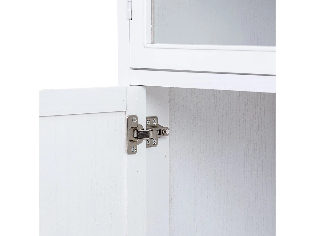 Vitrina 3 puertas y 3 cajones madera 100x40x135h cm