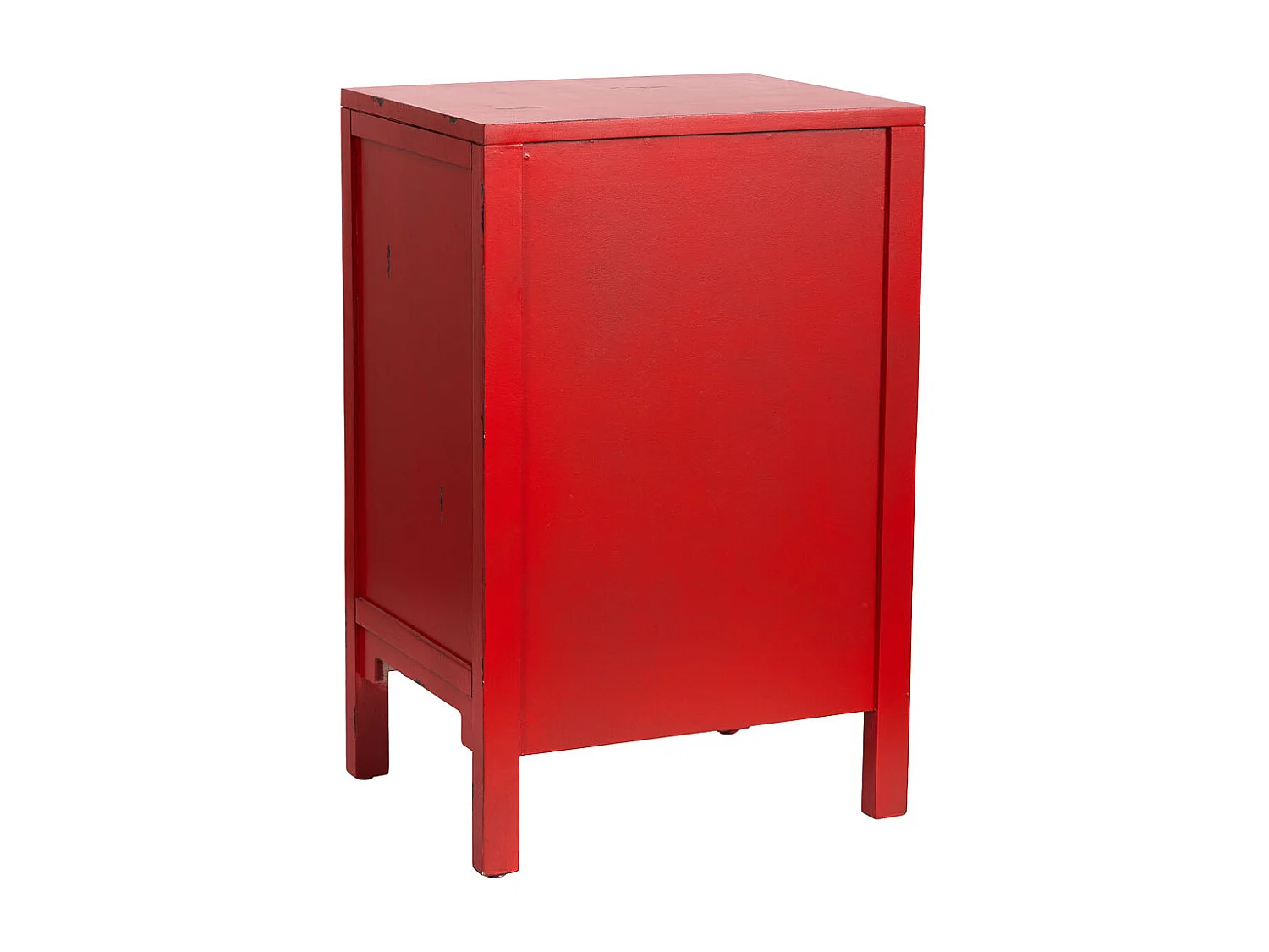 Holztisch mit 3 Schubladen 45x36x70 rot