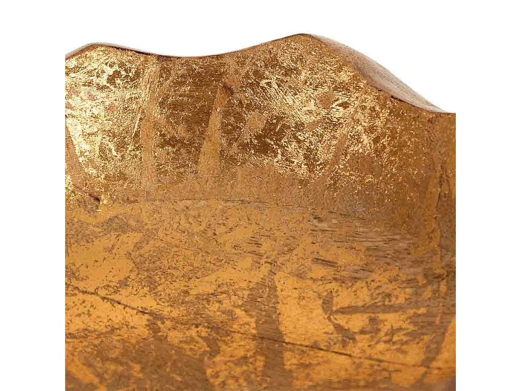 Bowl de madera cobre 30x30x12h cm