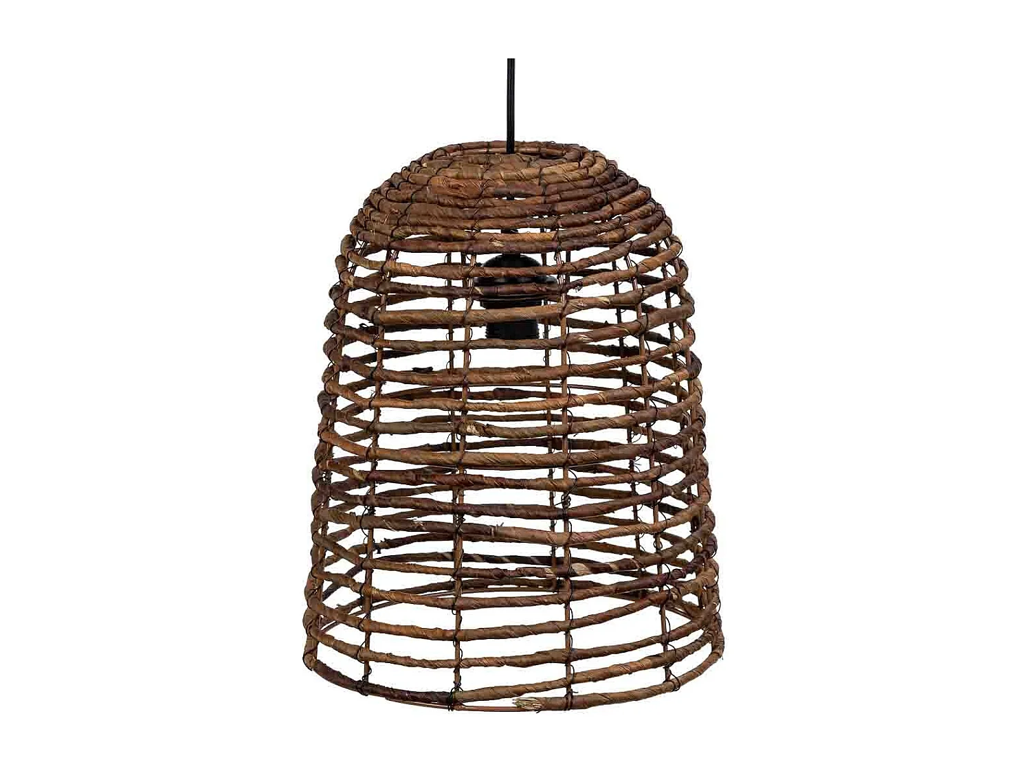 Lámpara de techo de hoja de banana  natural marrón, d30x36,5h cm