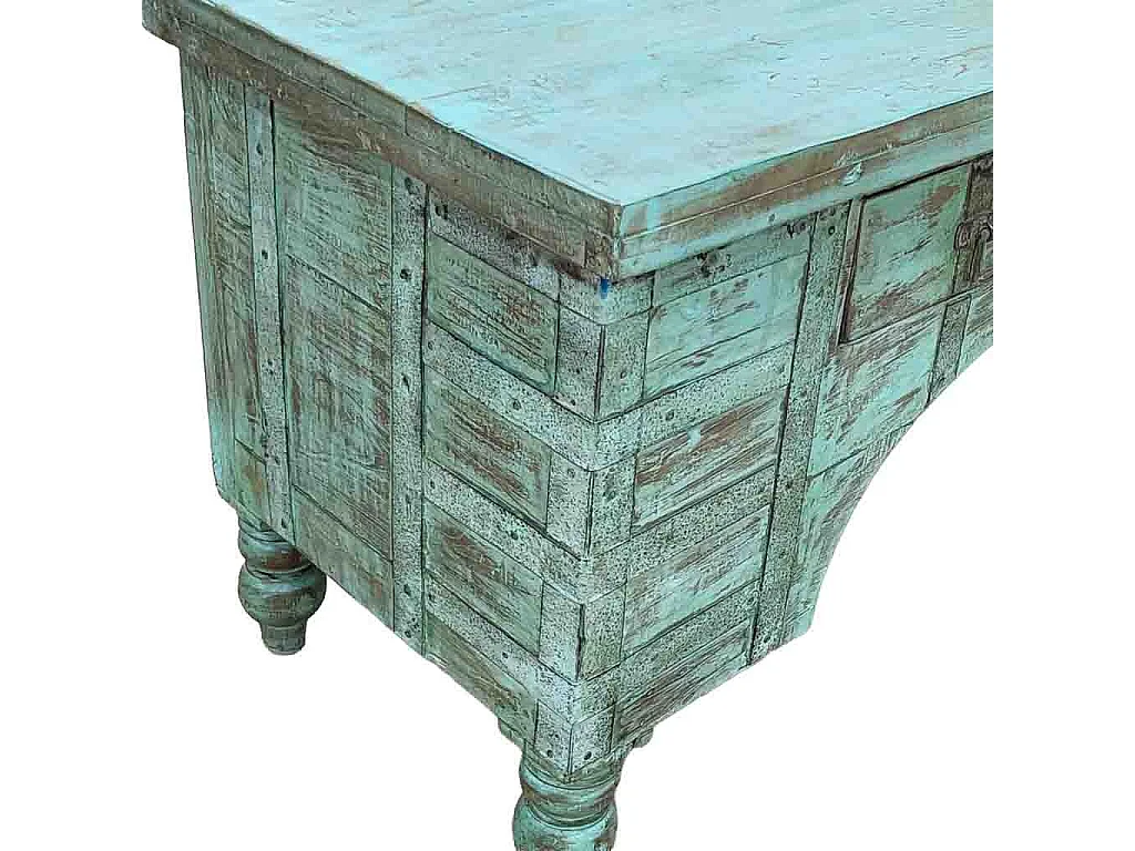 Mueble bajo de madera artesanal 165-175x45x57h cm