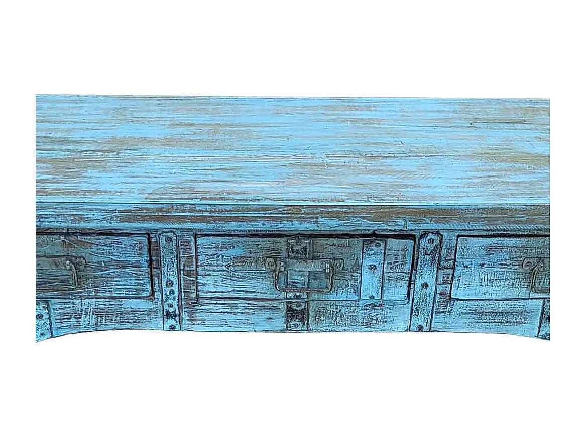 Meuble bas en bois, fabriqué artisanalement, 165-175x45x57 cm