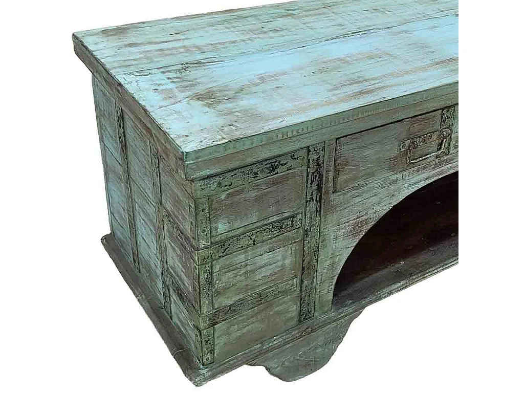 Mueble bajo de madera artesanal 165-175x45x57h cm