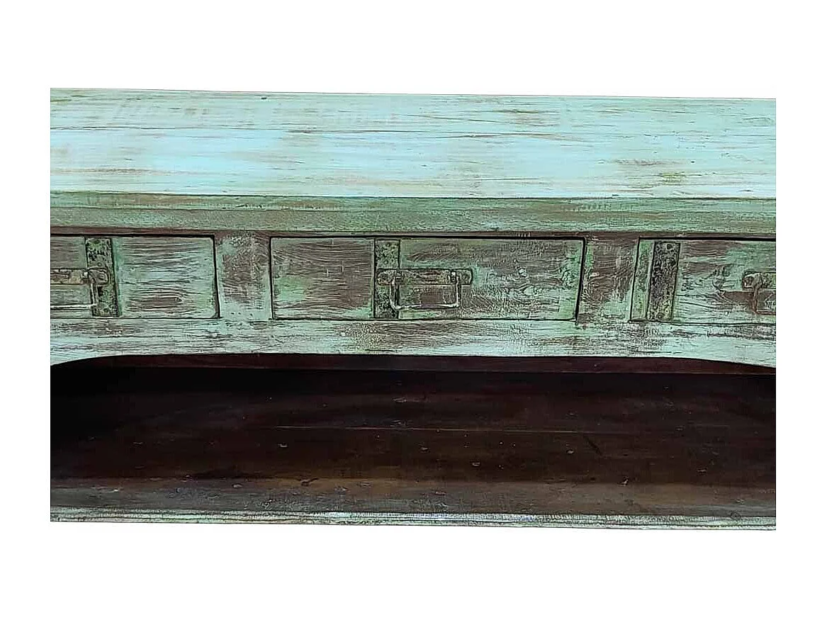 Mueble bajo de madera artesanal 165-175x45x57h cm