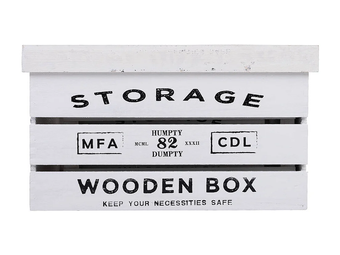 Coffrets en bois imprimés lot de 3 pièces