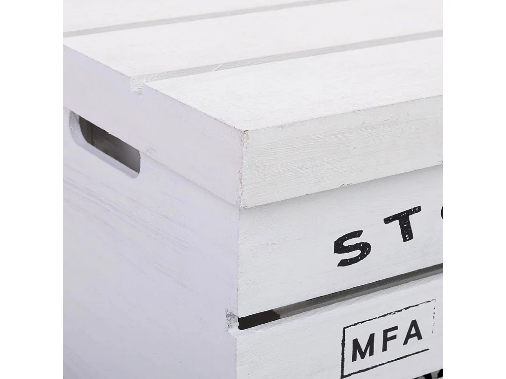 Coffrets en bois imprimés lot de 3 pièces