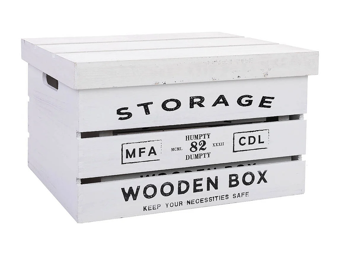 Bedruckte Holzkisten 3er Set 42x31x24h-36x25x20h-30x19x16h cm