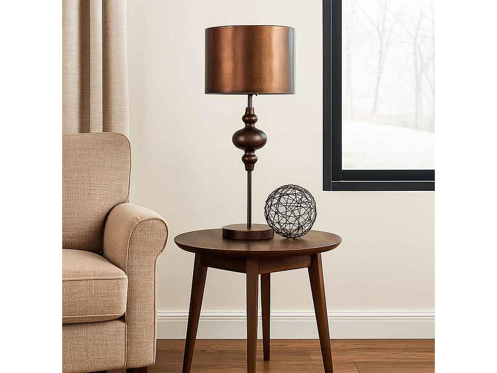 Lampadaire en métal 30x30x80h cm