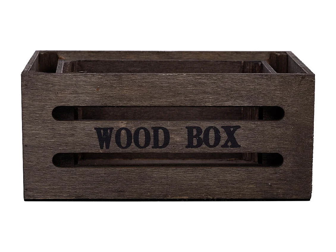 Holzschubladen-Set 2-teilig braun 20x13x09-16x11x08h cm