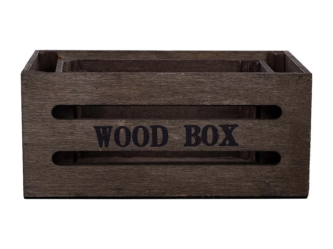 Holzschubladen-Set 2-teilig braun 20x13x09-16x11x08h cm