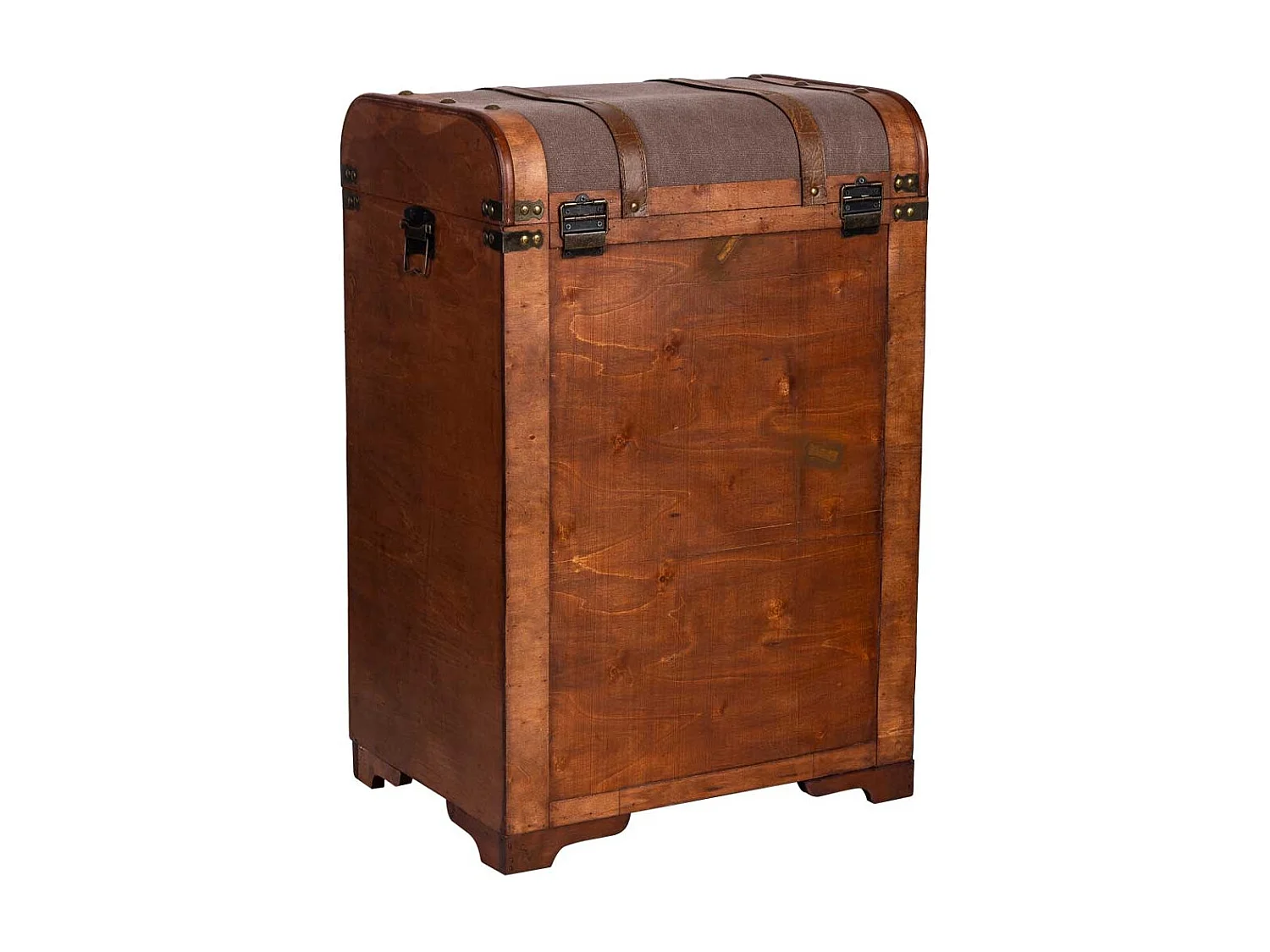 Braune Holztruhe 46x35x71h cm