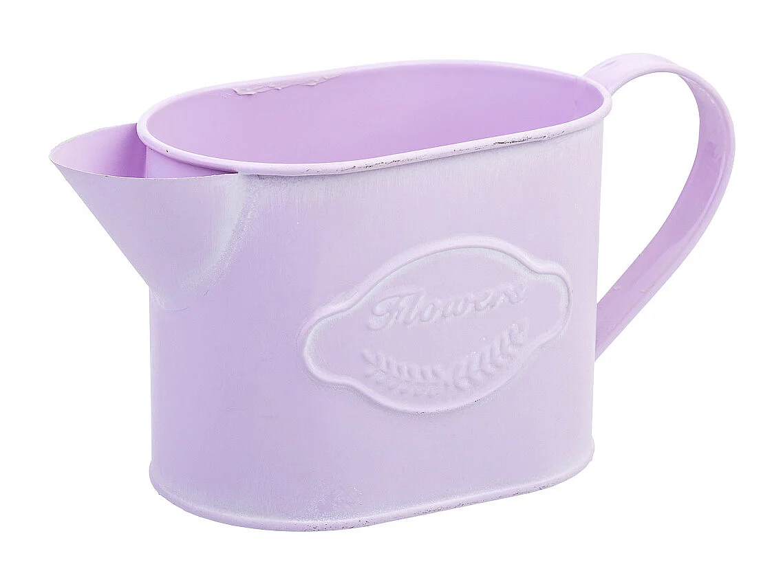 Arrosoir en métal rose 20,5x8,5x105/11h cm