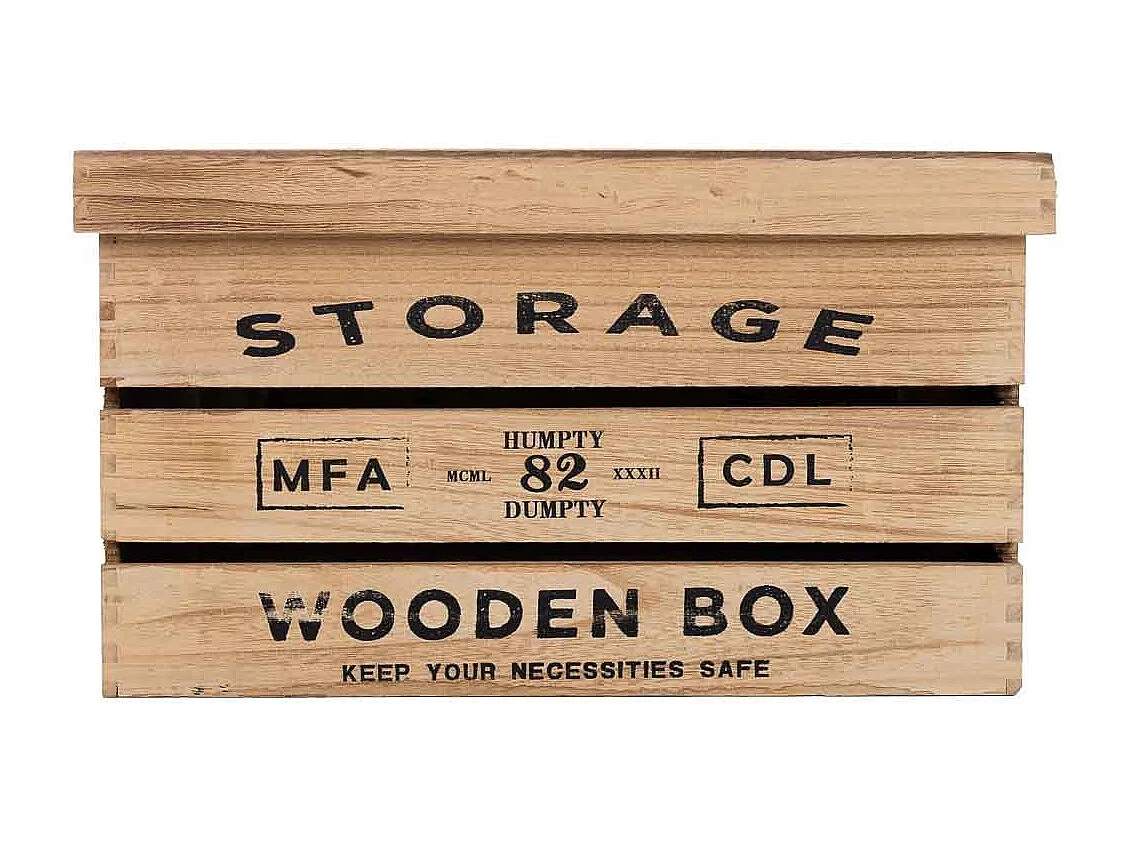 Coffrets en bois imprimés lot de 3 pièces