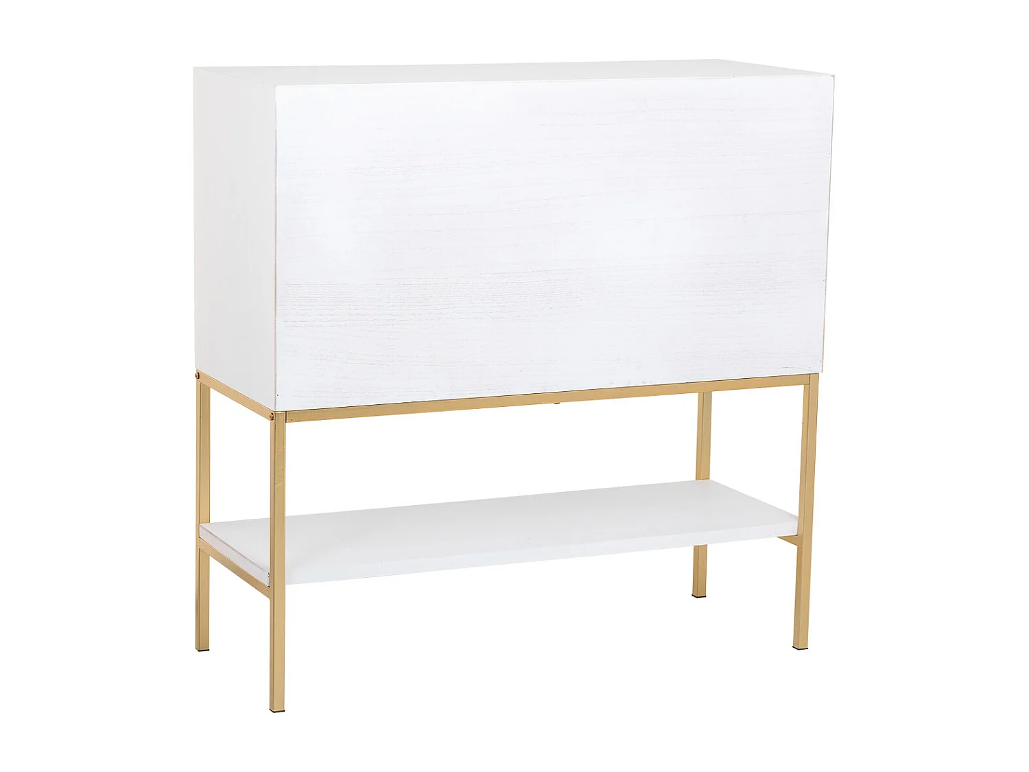 Buffet 2 portes bois et métal 100x40x100h cm