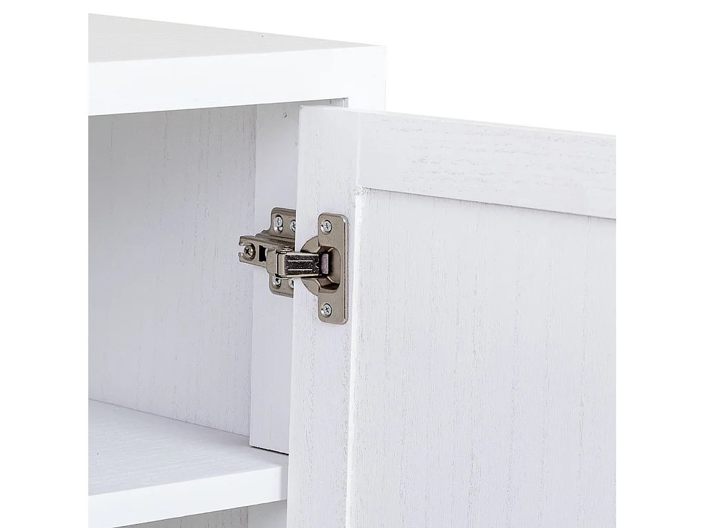 Buffet 2 portes bois et métal 100x40x100h cm