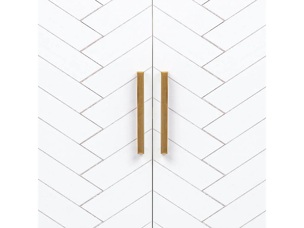 Buffet 2 portes bois et métal 100x40x100h cm