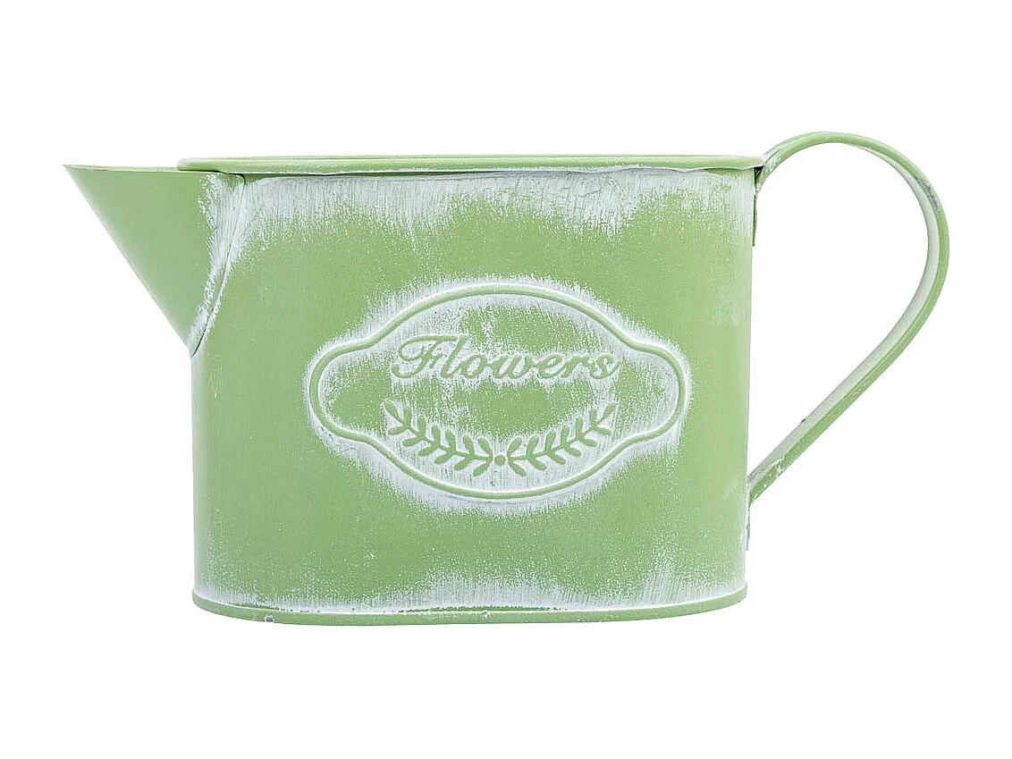 Arrosoir en métal vert 20,5x8,5x105/11h cm