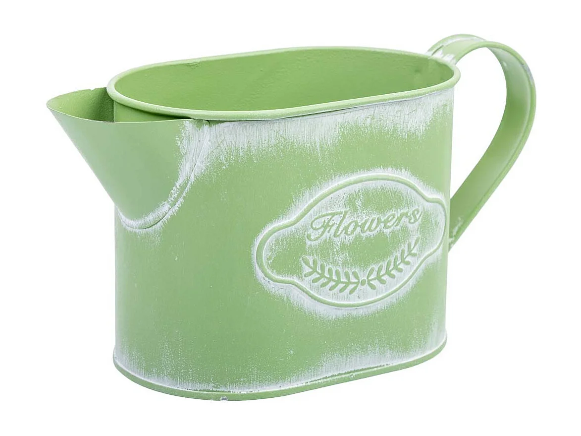 Grüne Metallgießkanne 20,5x8,5x105/11h cm