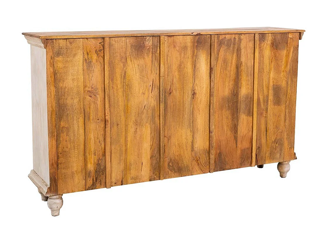 Buffet artisanal en bois 178x43x102h cm