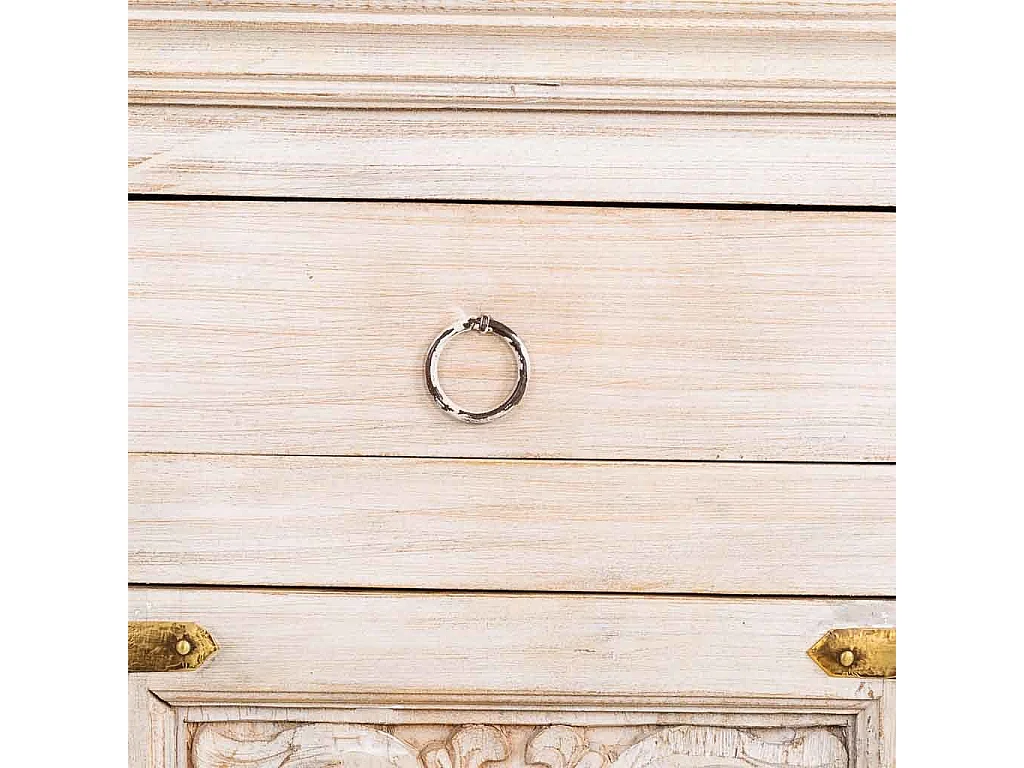 Buffet artisanal en bois 178x43x102h cm