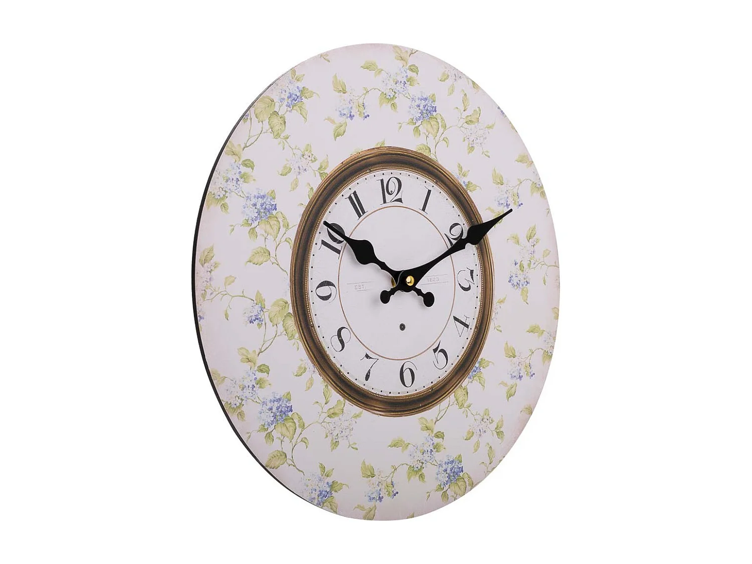 Horloge en bois blanc 60x60x2cm