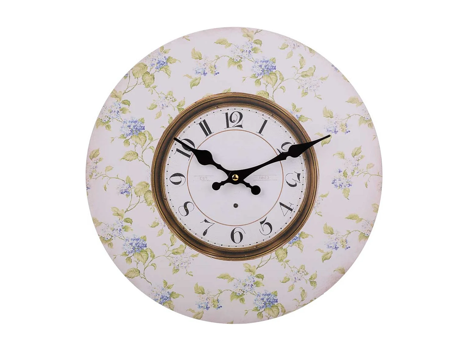 Weiße Holzuhr 60x60x2cm