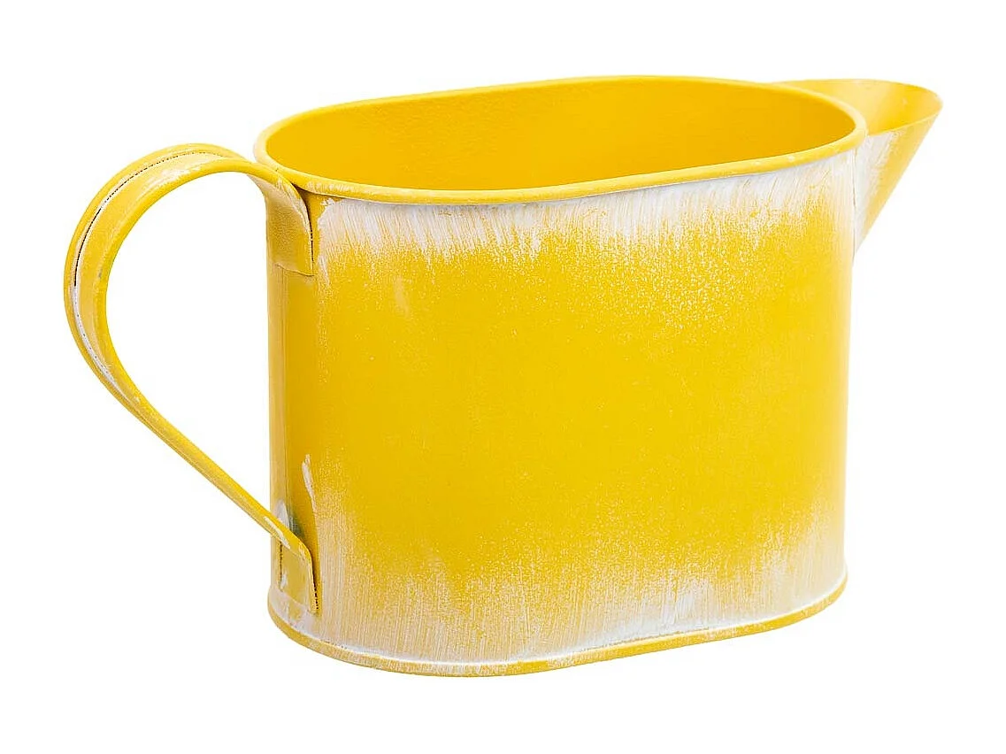 Arrosoir en métal jaune 20,5x8,5x105/11h cm