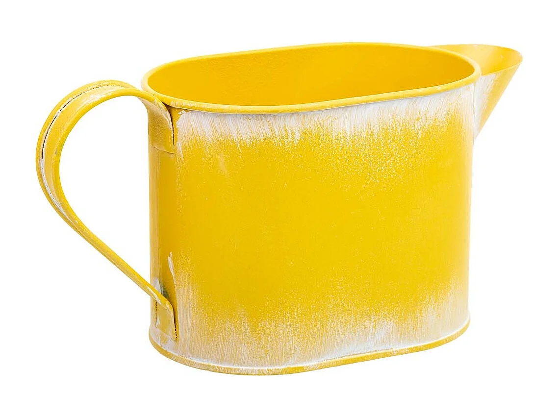 Gelbe Metallgießkanne 20,5x8,5x105/11h cm