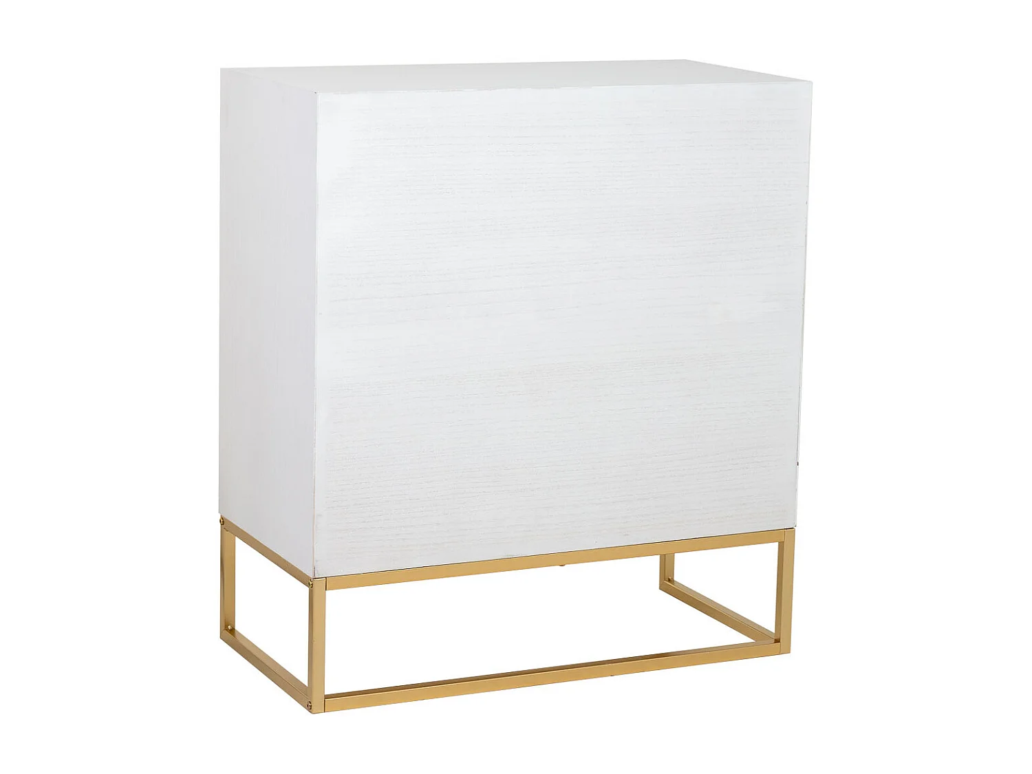 Aparador 1 cajón y 2 puertas de madera y metal 80x39,5x89h cm