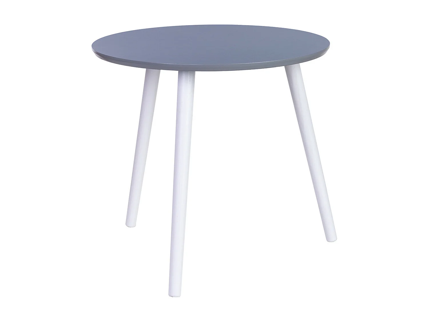 Mesa auxiliar de madera 3 patas negra 50x50x46h cm