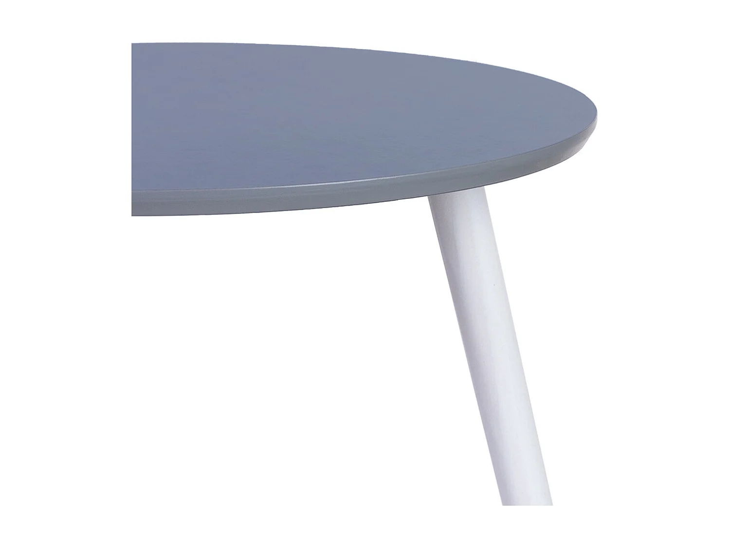 Mesa auxiliar de madera 3 patas negra 50x50x46h cm