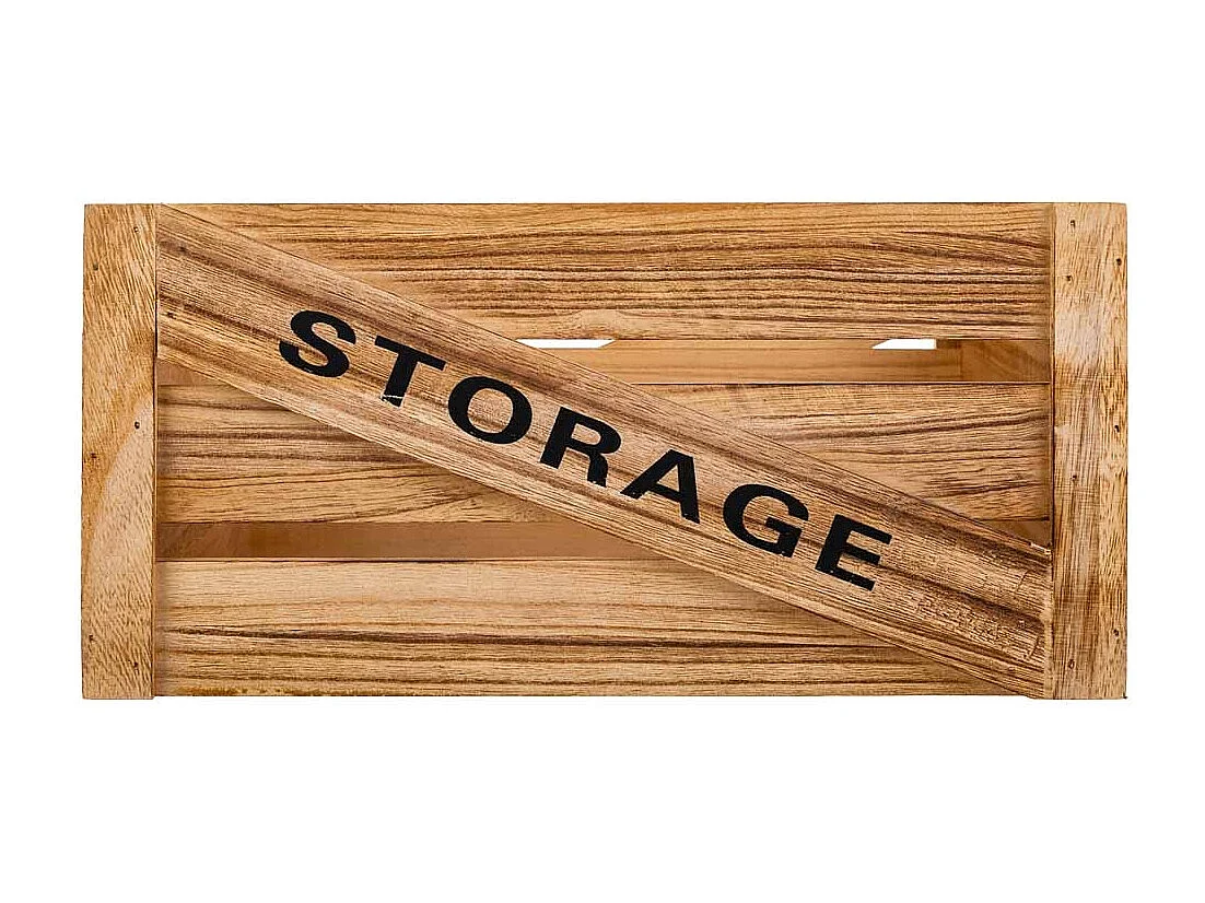 Holzschubladen 2er Set 36x26x18 -31x21x16h cm