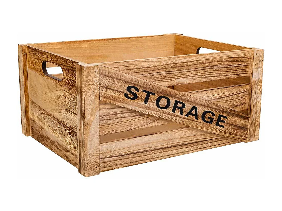 Holzschubladen 2er Set 36x26x18 -31x21x16h cm