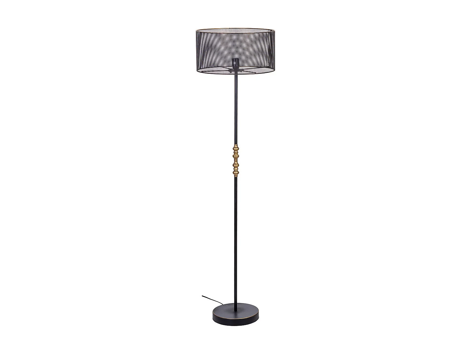 Lampadaire en métal noir 39,5x39,5x139/152,5h cm
