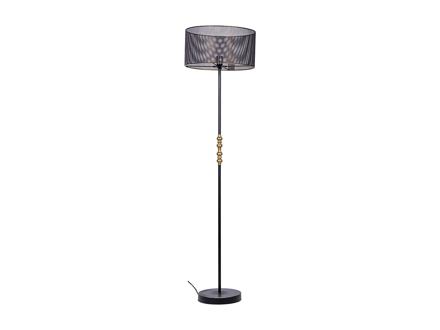 Lampadaire en métal noir 39,5x39,5x139/152,5h cm