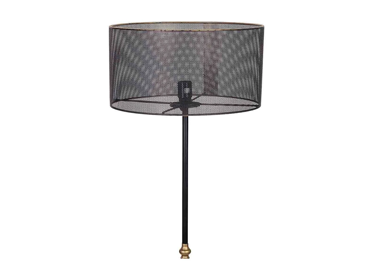 Lampadaire en métal noir 39,5x39,5x139/152,5h cm