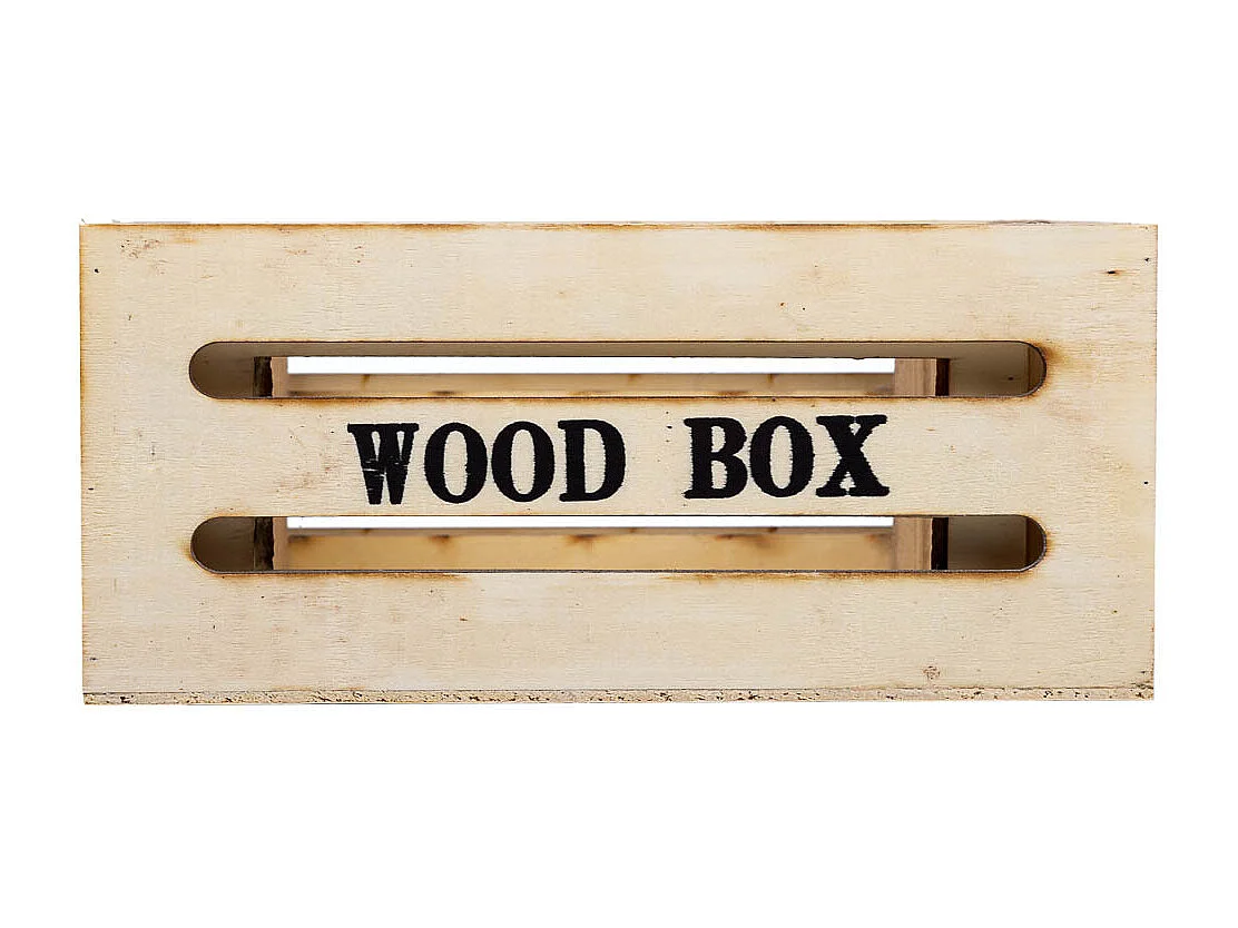 Lot de 2 tiroirs en bois marron 20x13x09-16x11x08h cm