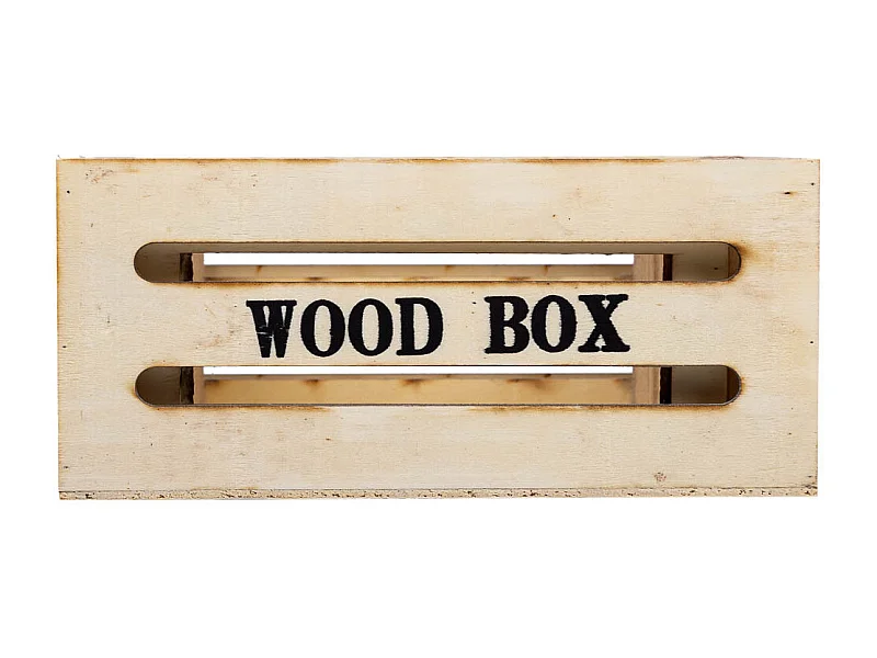 Lot de 2 tiroirs en bois marron 20x13x09-16x11x08h cm