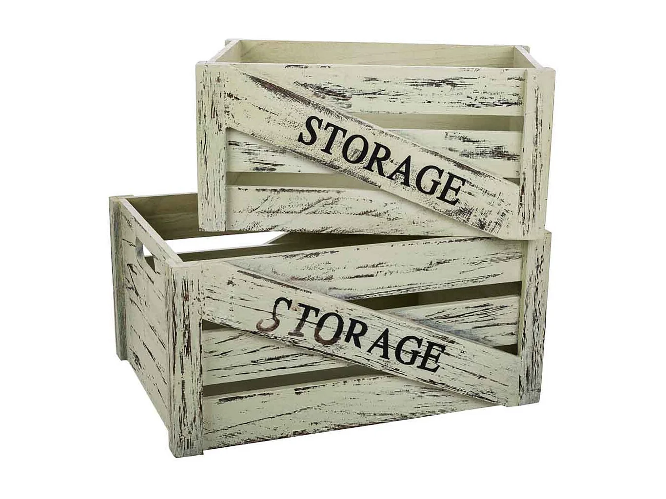 Lot de 2 tiroirs en bois 36x28x15h cm