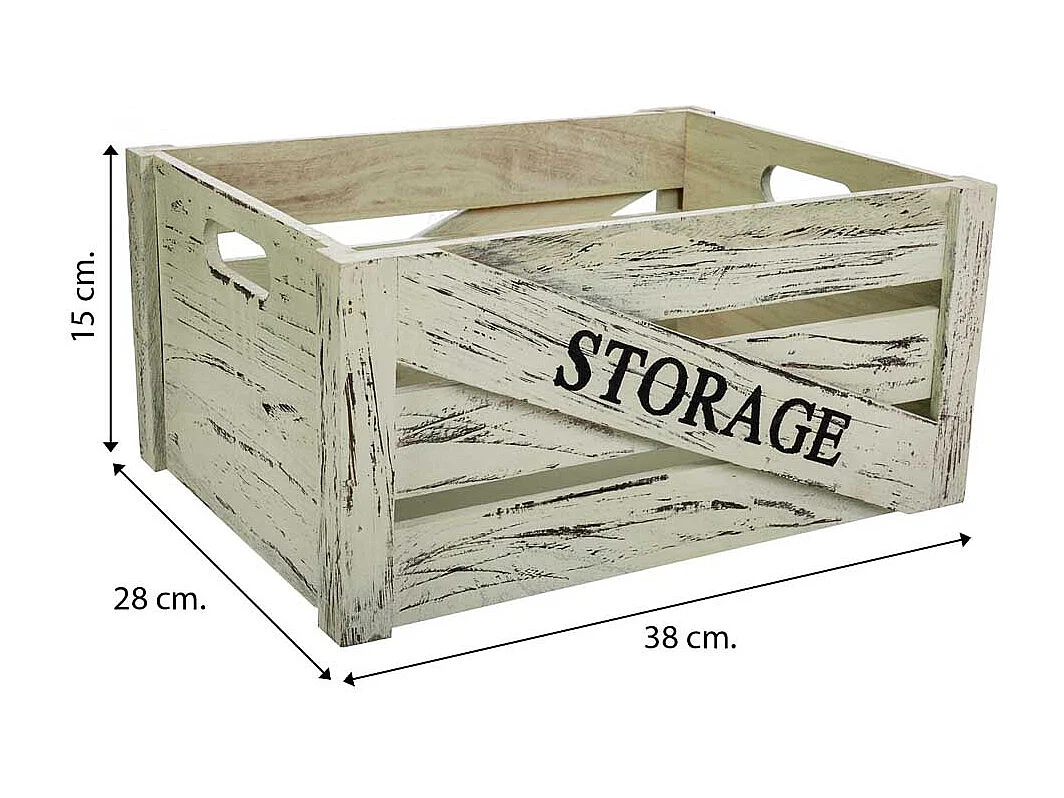 Lot de 2 tiroirs en bois 36x28x15h cm