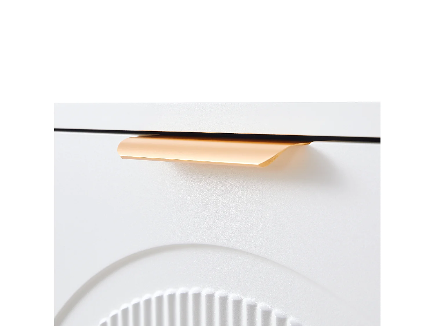 Meuble à chaussures blanc avec 6 portes abattants 118x25x115 cm