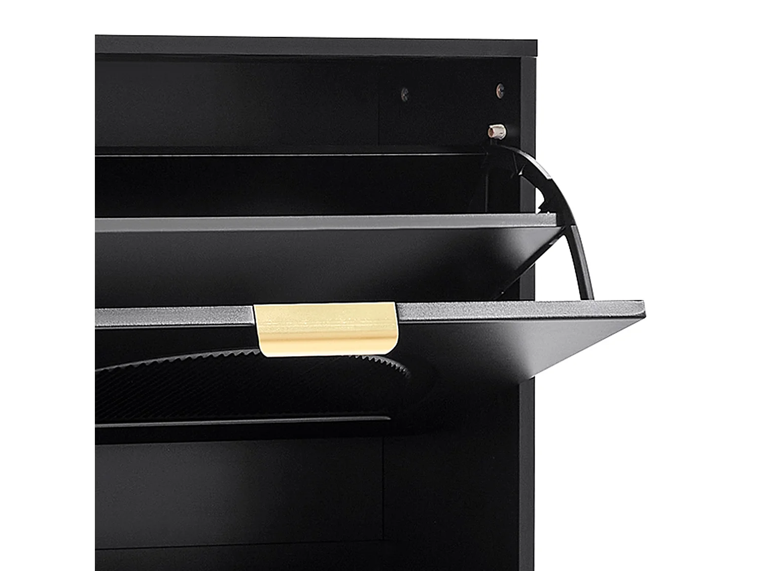 Meuble à chaussures avec 3 portes - Noir 60 x 24 x 114 cm