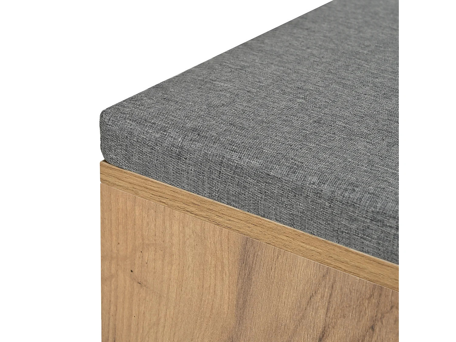 Ensemble meuble d'entrée 4 pièces - Couleur bois et noir