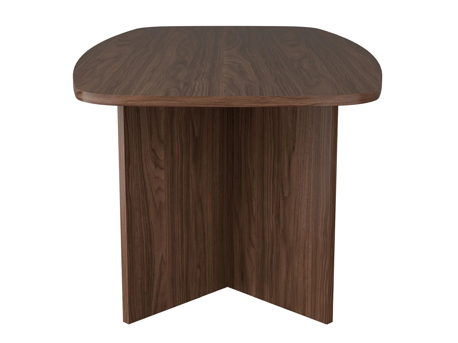 Table à manger rectangulaire – aspect noyer Wisconsin – 190x100 cm – PIANO