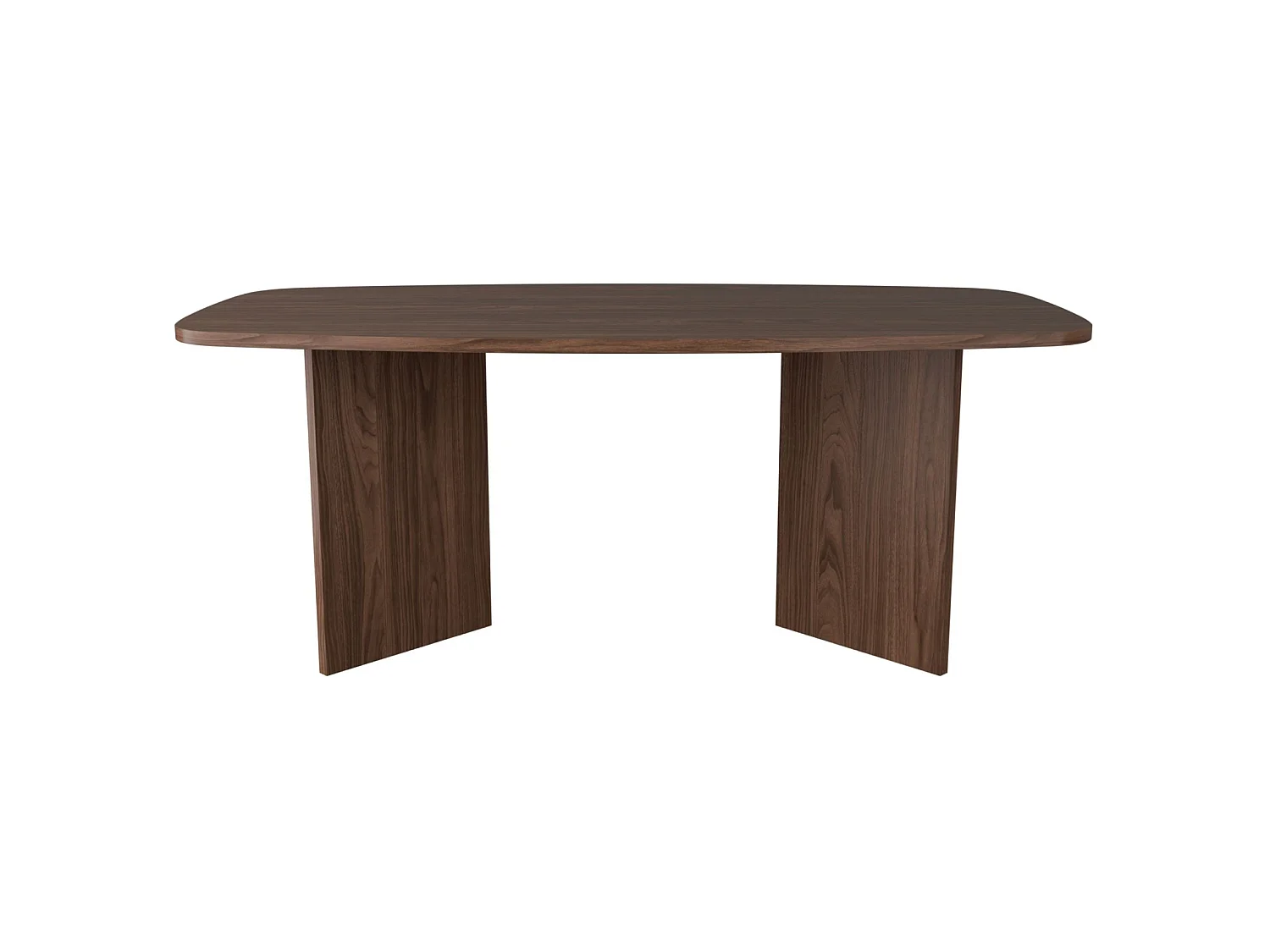 Table à manger rectangulaire – aspect noyer Wisconsin – 190x100 cm – PIANO