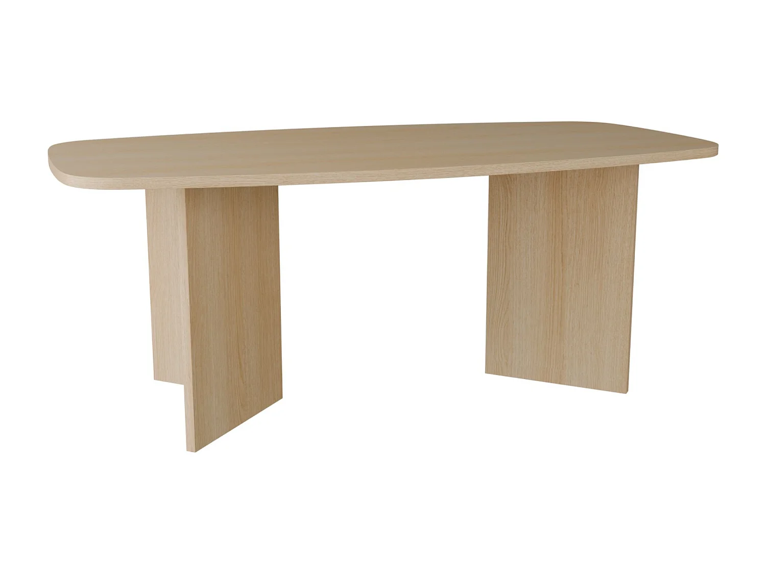 Esstisch 190 x 100 cm – Eiche-Lindberg-Optik – PIANO